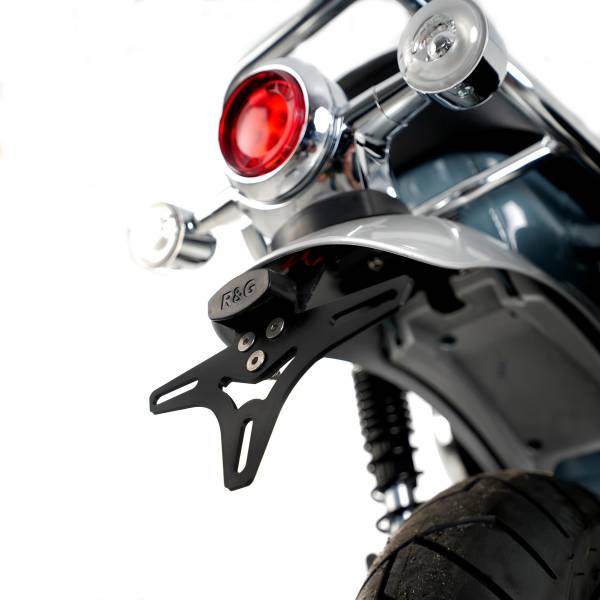 R&G Kennzeichenhalter Heckumbau Honda ST 125 Dax Bj.22-24+LED Rückleuchte plug&play eintragungsfrei