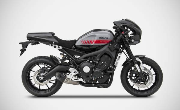 ZARD Sport Auspuff Komplettanlage mit Kat Edelstahl Yamaha XSR 900 Bj. 2017-2020 EURO-4 +ABE