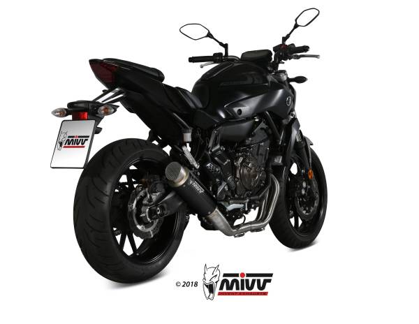 Sportauspuff Komplettanlage MIVV GP PRO Black High-Up Yamaha MT-07 Bj. 2014-2020 EURO3/EURO4 +ABE