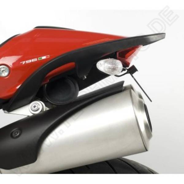 R&G Kennzeichenhalter Heckumbau für Ducati Monster 1100 Bj. 2009-2013 eintragungsfrei