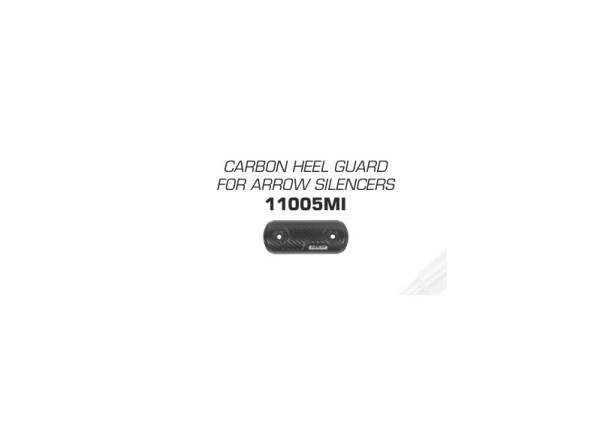 Arrow Carbon Hitzeschild Hitze Schutz Abdeckung Arrow Auspuff Suzuki GSX-S / GSX-R 125 Bj. 2017-2020