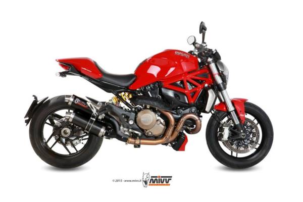 Sport Auspuff MIVV GP Carbon Ducati Monster 821 Bj. 2015-2016 +ABE