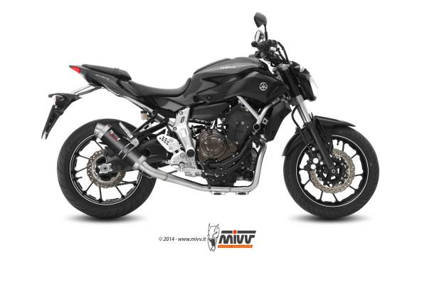 Komplettanlage Sport Auspuff MIVV GP Carbon High-Up Yamaha MT-07 Bj.2014-2020 EURO3/EURO4 +ABE