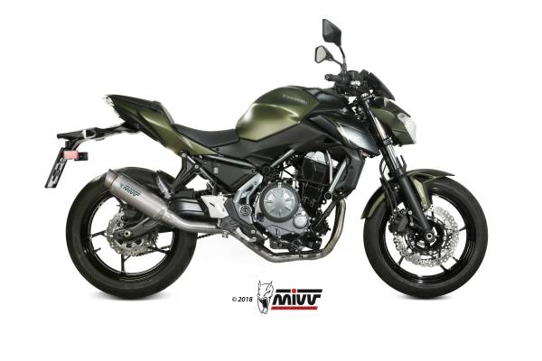 Sport Auspuff Komplettanlage MIVV GP PRO Titan Kawasaki Z 650 Bj. 2017-2023 EURO-4 / EURO-5 +ABE