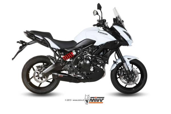 Sport Auspuff Komplettanlage MIVV Suono Black Kawasaki 650 Versys Bj.2015-2020 Typ:LE650E +EURO4 ABE