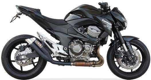 Sport Auspuff IXIL Hyperlow XL Black Edelstahl Kawasaki Z 800 E / E-Version Bj 2013-2016 +ABE