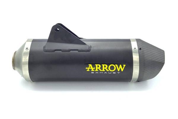 Sport Auspuff Arrow Race-Tech Aluminium BLACK Carbonkappe Gas Gas SM / ES 700 Bj.2022-2024 +KAT +ABE