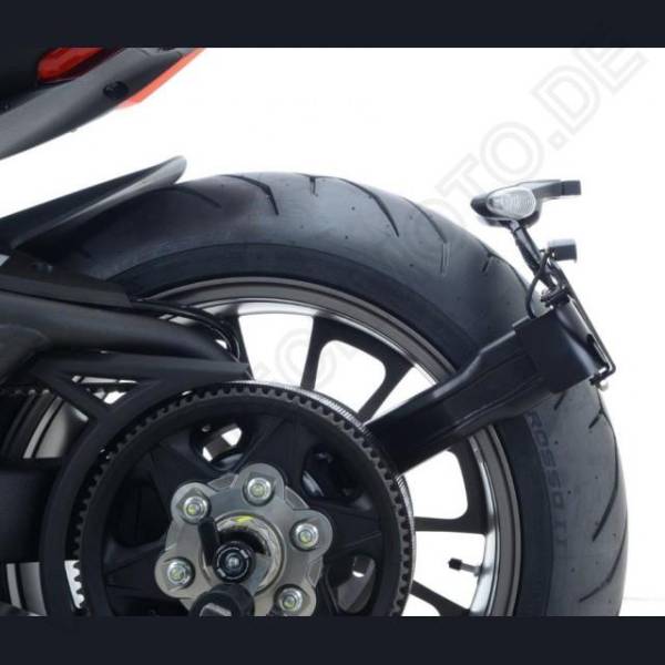 R&G Kennzeichenhalter Heckumbau Ducati Diavel 1260 & XDiavel /S 1260 Bj. 2015-2022 eintragungsfrei