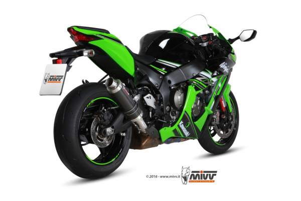 Sport Auspuff MIVV GP Carbon Kawasaki ZX-10R Ninja Bj. 2016-2020 EURO-4 eintragungsfrei +ABE