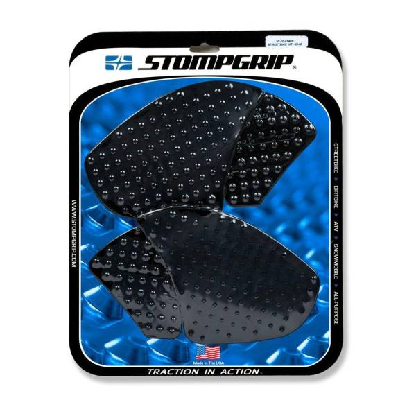 STOMPGRIP Traction Pad Tankpad Volcano für Ducati Panigale 1100 V4 S / SP Bj. 2018-2022, Farbe: Schw