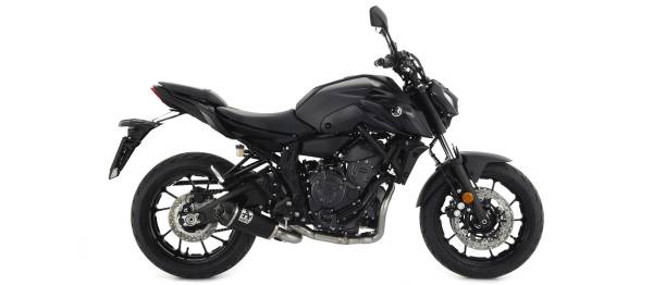Sport Auspuff Komplettanlage WORKS BLACK Yamaha MT-07 Bj.2021-2024 RM33 EURO5 +Kat eintragungsfrei