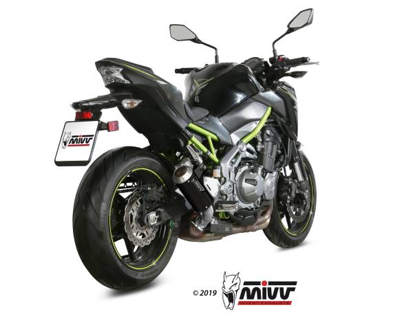 Sport Auspuff MIVV MK3 Edelstahl BLACK Kawasaki Z 900 Bj. 2017-2019 EURO-4 eintragungsfrei +ABE