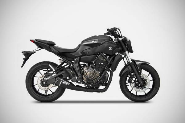 Sport Auspuff Komplettanlage +Kat ZARD Black Yamaha MT-07 / Tracer 700 Bj. 2017-2020 EURO-4 +ABE