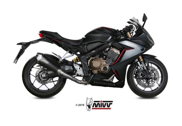 Sport Auspuff Komplettanlage MIVV Delta Race BLACK Honda CB 650 R / CBR 650 R Bj.2019-2023 EURO5